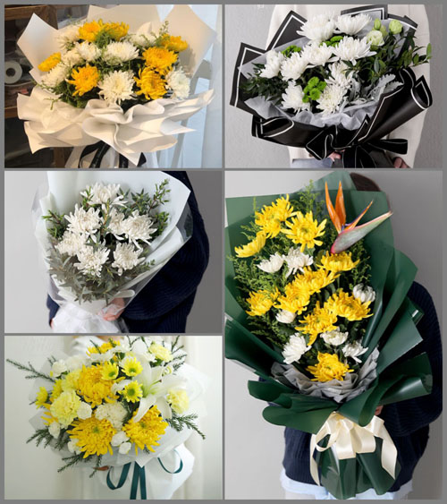 江苏南通如东市新店镇三角渡村白事花束代送